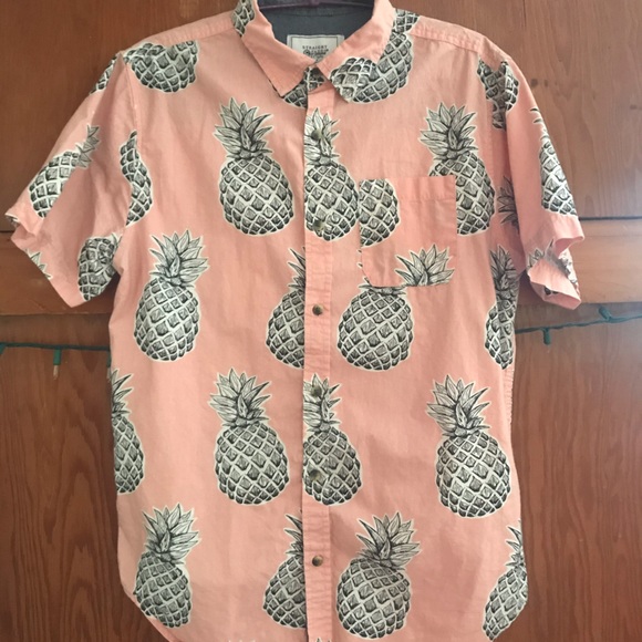 pineapple button down shirt